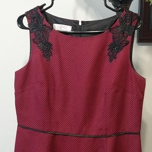 Kasper Size 12 Sleeveless Shoulder Design Dress